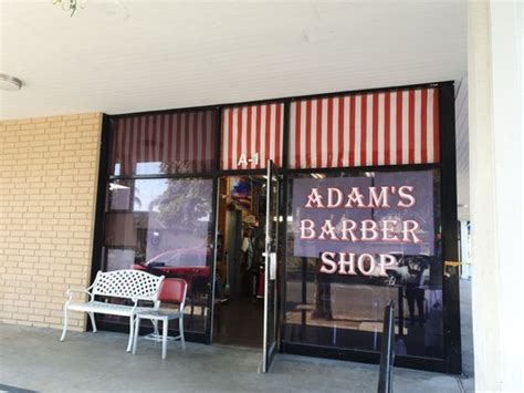 Adams barber shop - Adams Barber shop is the best around town. More Reviews. Hours. Monday: 9:30AM - 7PM. Tuesday: 9:30AM - 7PM. Wednesday: 9:30AM - 7PM. Thursday: 9:30AM - 7PM. …